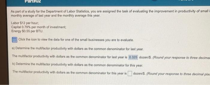 what is b? Production (dozen) Labor (hours)