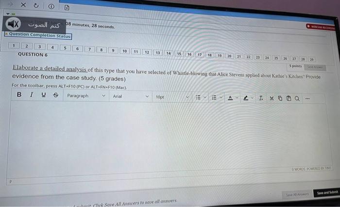 X 08 minutes, 28 seconds Question Completion