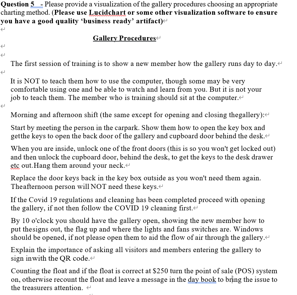 Question 5 - Please provide a visualization of