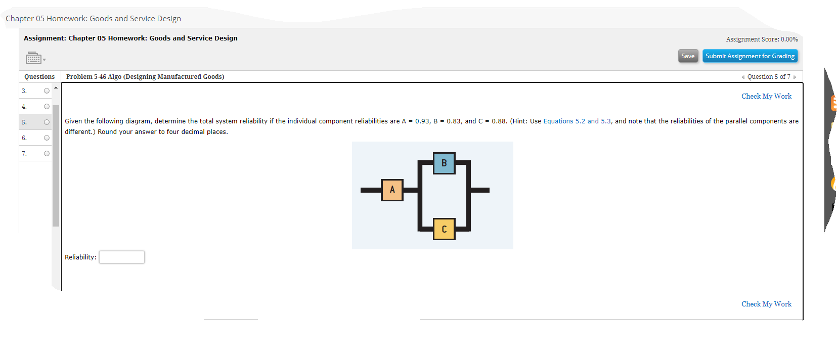 Chapter 05 Homework: Goods and Service Design