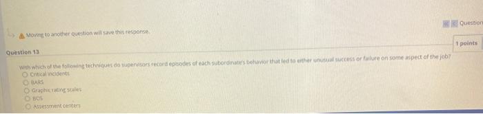 Question 11 1 points are unique among appraisal