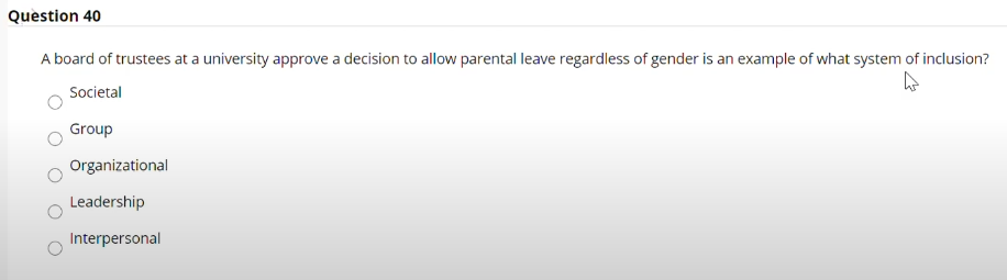 Question 40 A board of trustees at a university