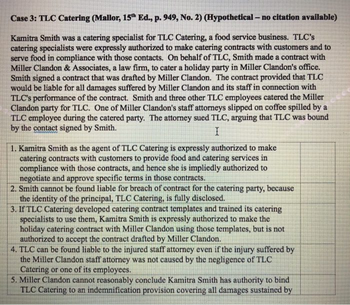 true or false with explanation Case 3: TLC