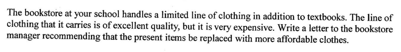 Using the Scenario below, write a persuasive