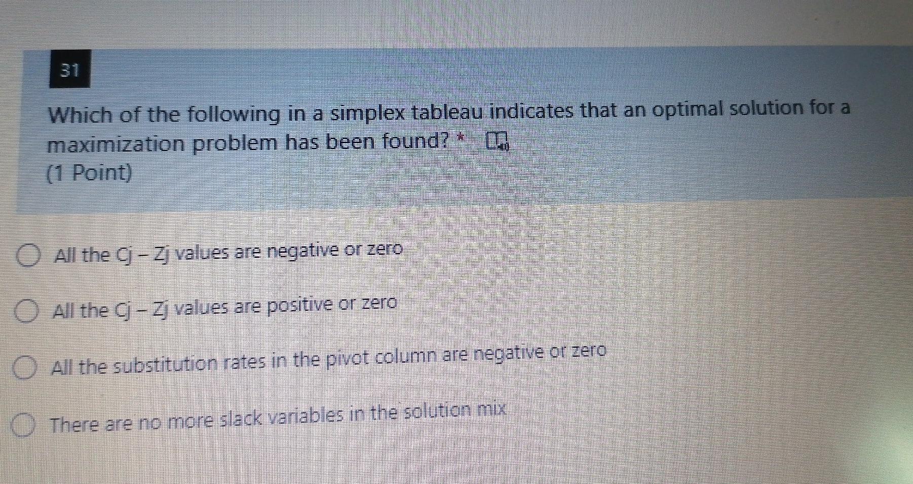 Q29+31 OR - please quickly The Hungarian method