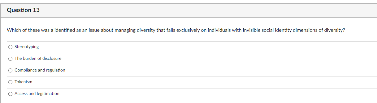 D Question 12 According to the work on Managing