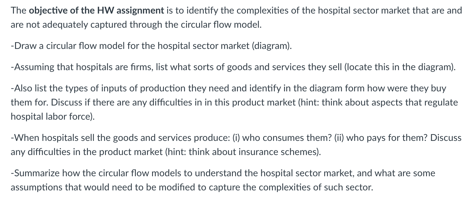 Please help me with this circular flow model. All