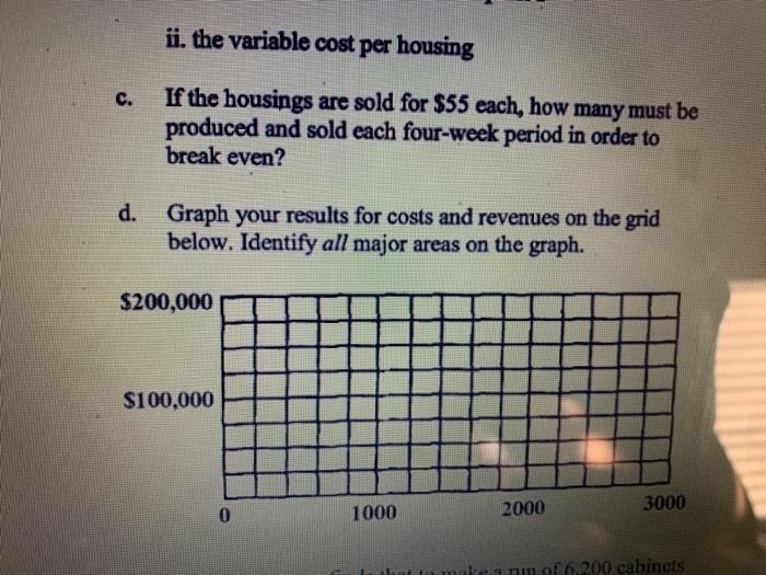 14. FG Company produces housings for a major