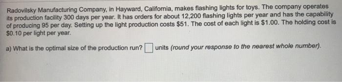 Radovilsky Manufacturing Company, in Hayward,