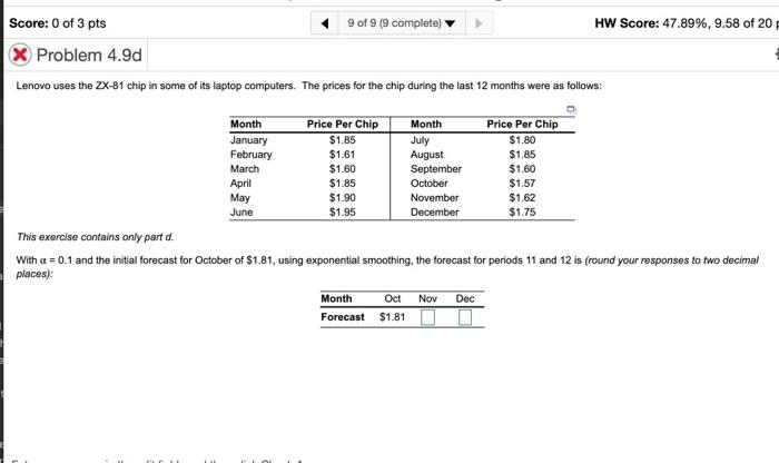 Score: 0 of 3 pts 9 of 9 (9 complete) HW Score: