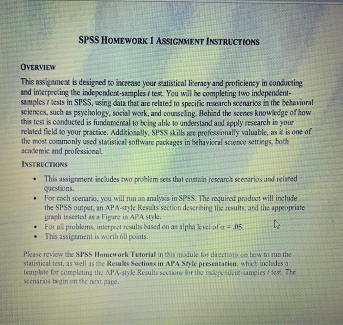 Problem Set 1: The independent-samples t test