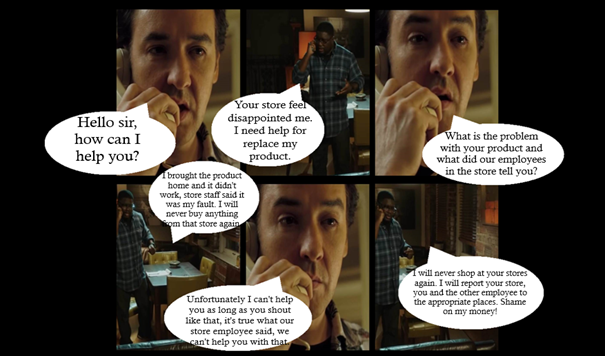 write the observations first then analyse the