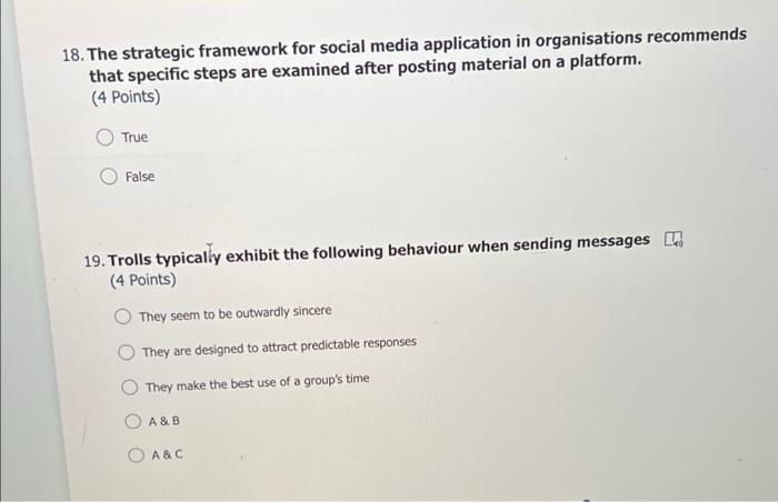 help! 18. The strategic framework for social