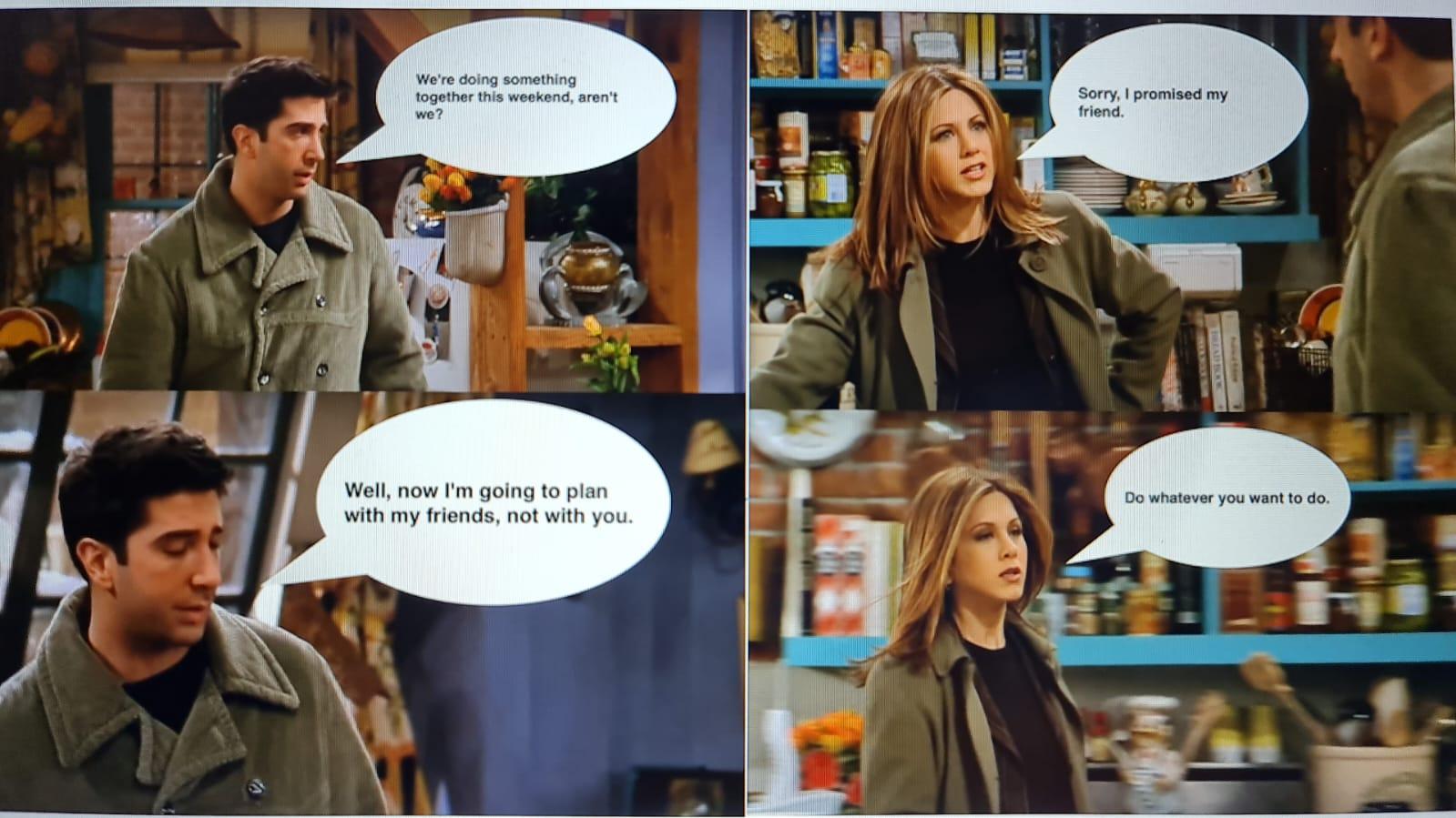 write the observations first then analyse the