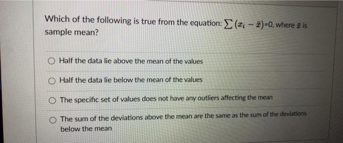 Which of the following is true from the equation: