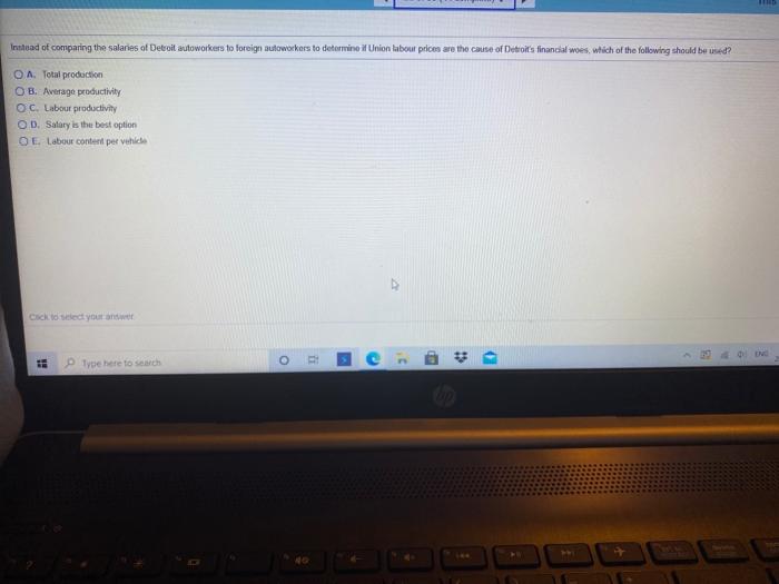 Instead of comparing the salaries of Detroit