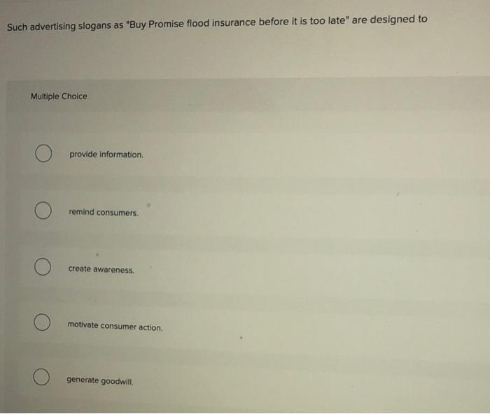 Such advertising slogans as "Buy Promise flood