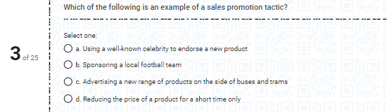 Marketing A company has decided to segment the