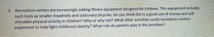 3. Recreation centers are increasingly adding