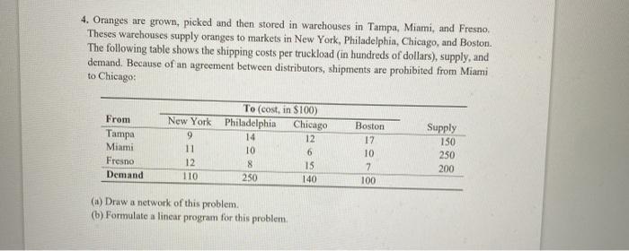 4. Oranges are grown, picked and then stored in