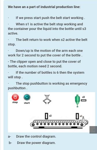 We have an a part of industrial production line: