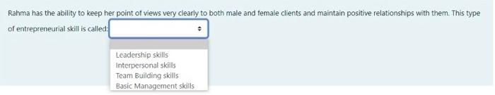 Rahma has the ability to keep her point of views