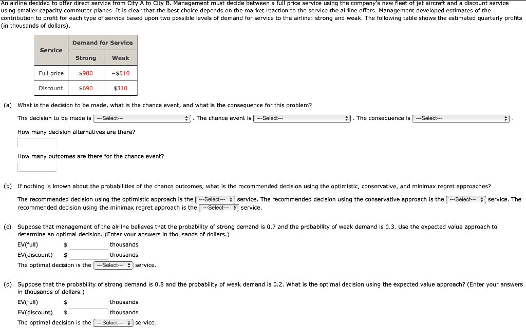 Options for A: the level of demand for the