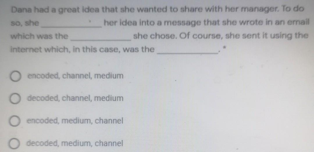 So, she Dana had a great idea that she wanted to