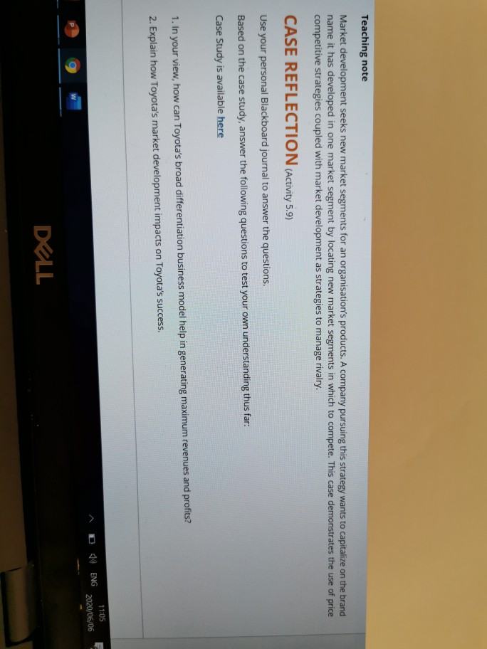 Teaching note Market development seeks new market