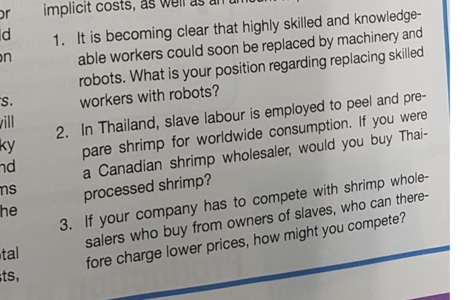 1. It is becoming clear that highly skilled and