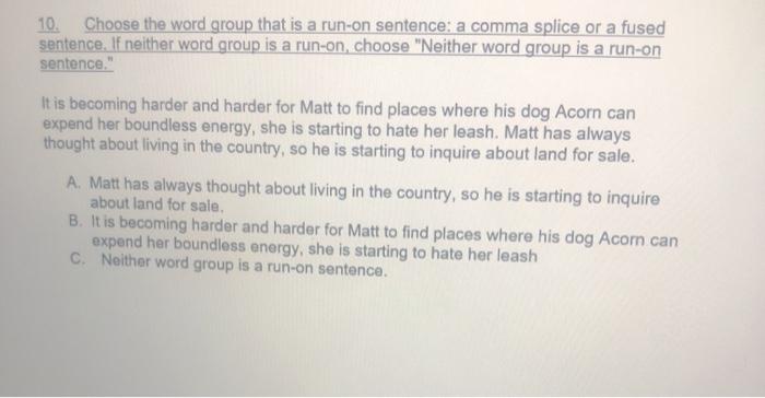 B. Indicate whether the following is a comma