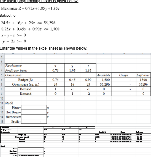 IM NOT ABLE TO READ THE USAGE FORMULA NOR THE