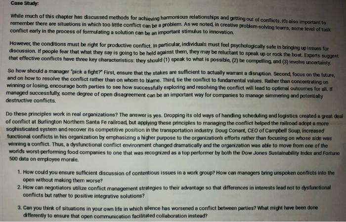 Case Study: While much of this chapter has