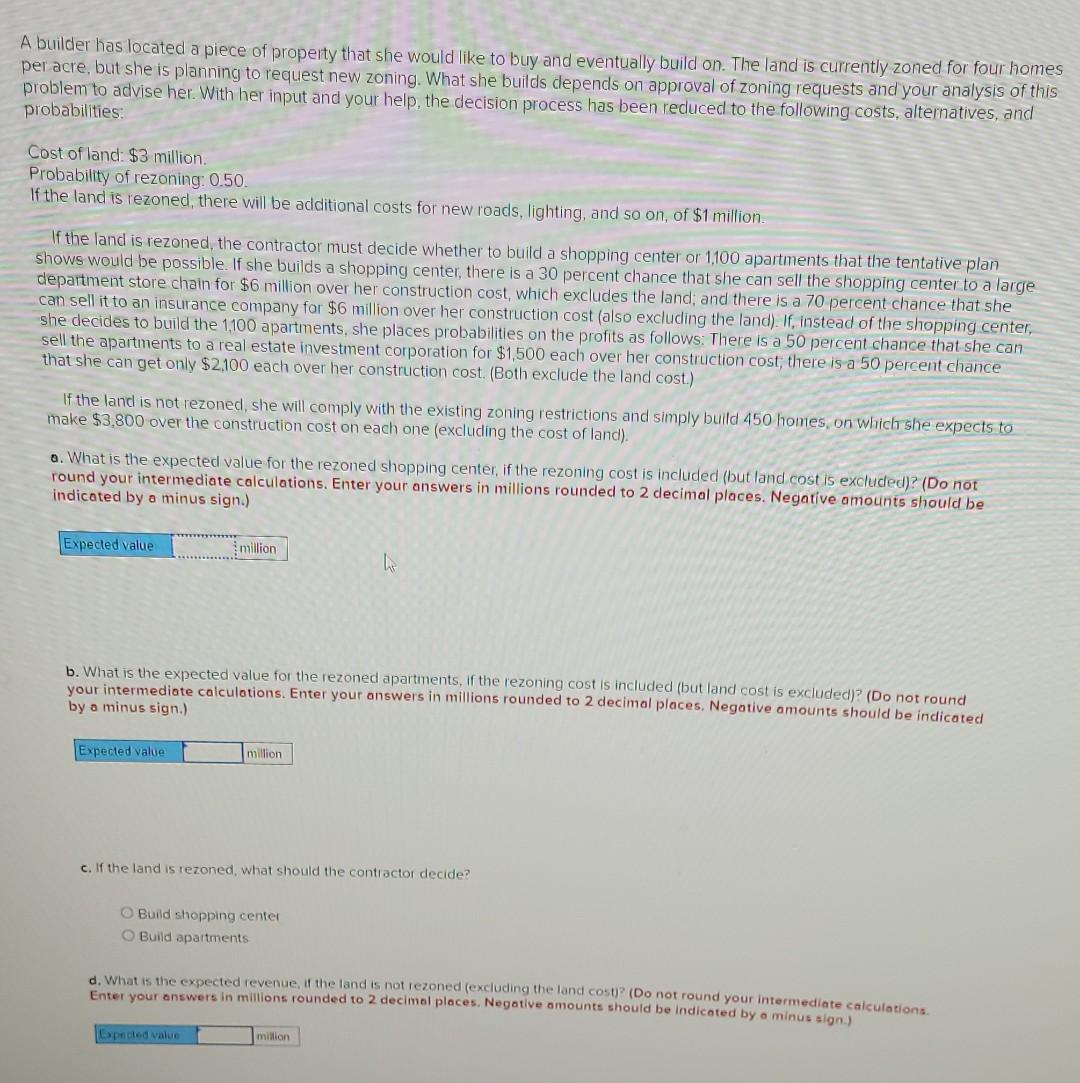 problem to advise her. With her input and your