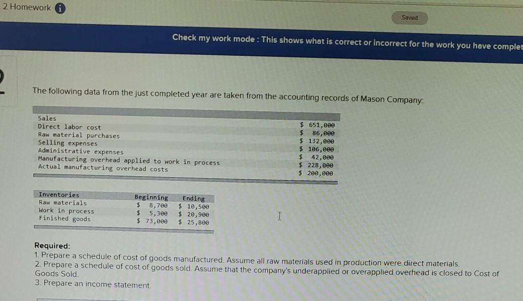Why the RED "X"?! - 2 Homework Saved Check my