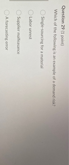 Question 26 (1 point) Which warehousing process