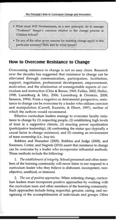 In the handout attached, the author talks about