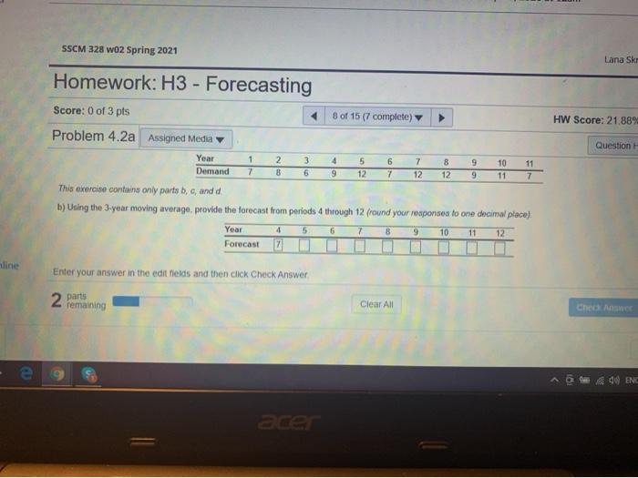 and there a part C please SSCM 328 W02 Spring
