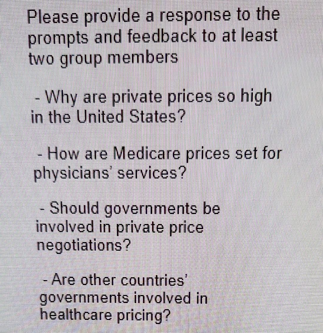 Please provide a response to the prompts and