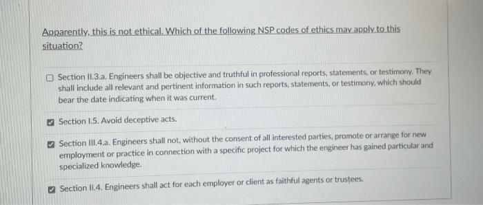 NSPE Case Study: Assume that you work for a local