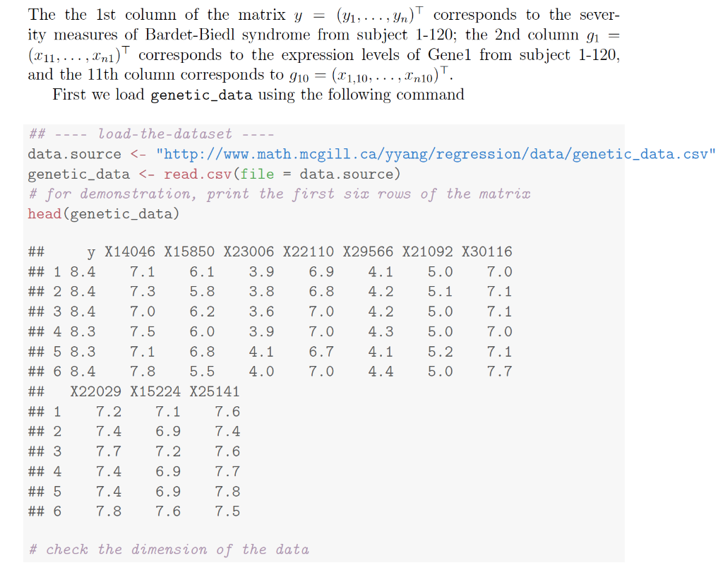In this case study, we use the gene expression