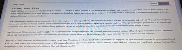 Case Study: Kathie's Kitchen Kathie's Kitchen is