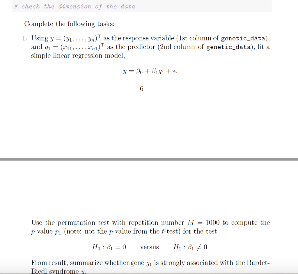 In this case study, we use the gene expression