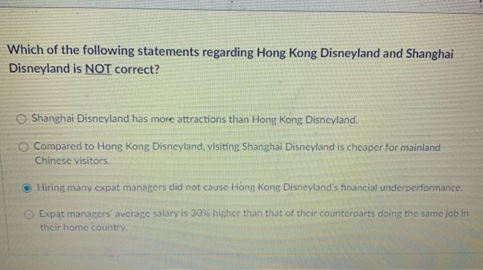 Which of the following statements regarding Hong