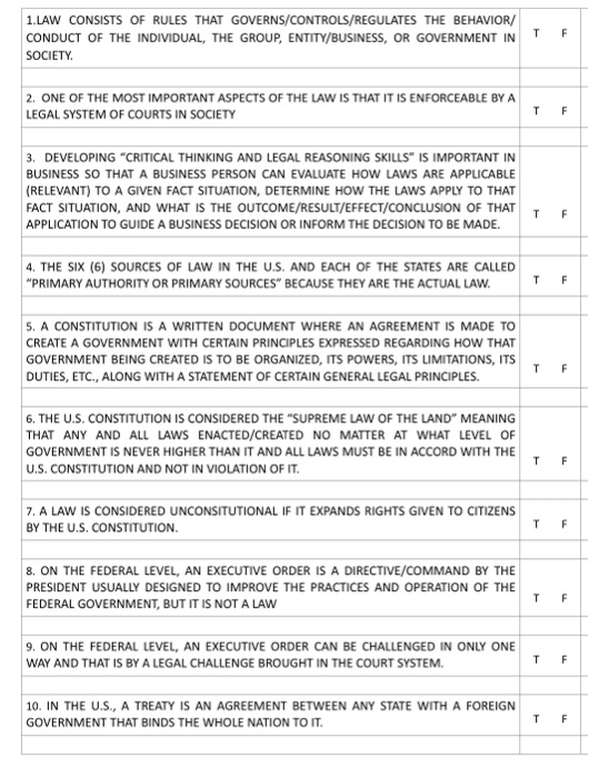 1.LAW CONSISTS OF RULES THAT