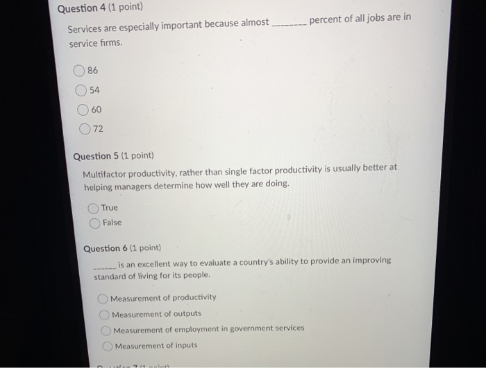 answer all of the multiple choice questions