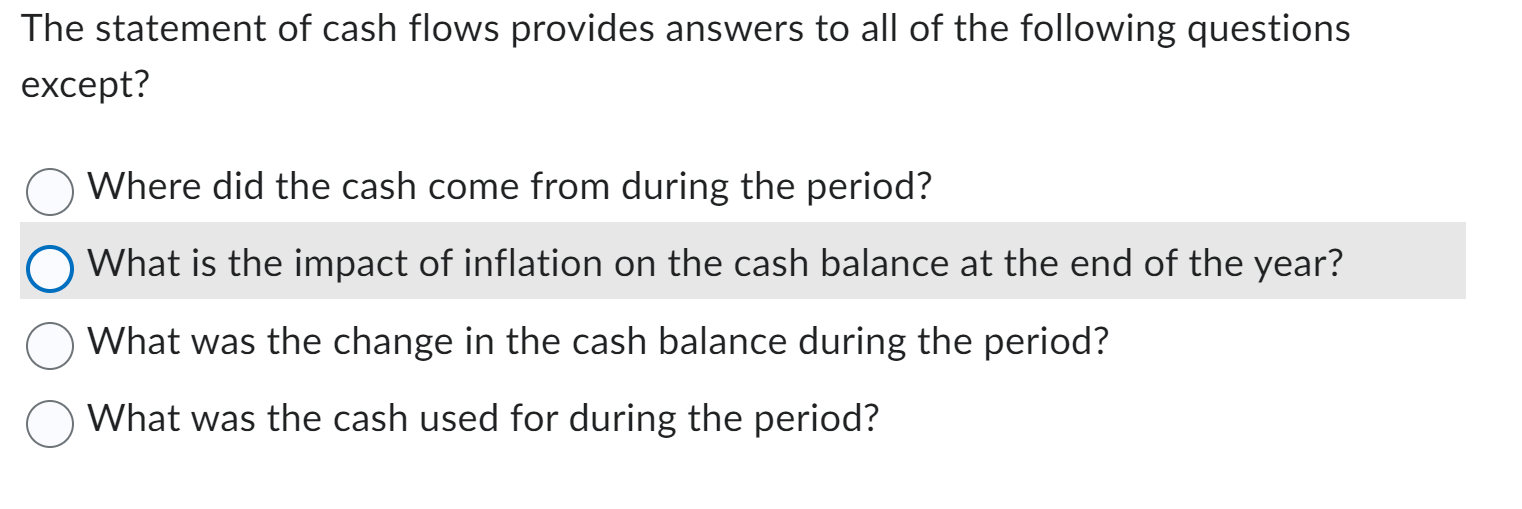 The income statement reveals resources and