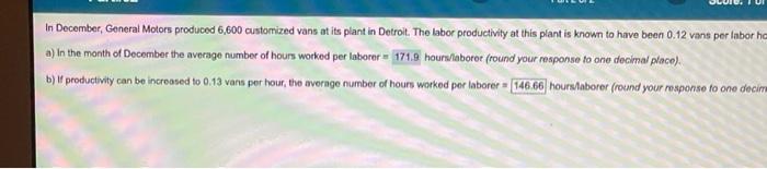 146.66 is not correct. In December, General