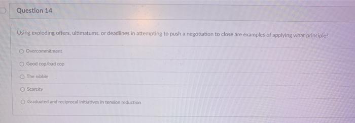 D Question 13 Which of the following are