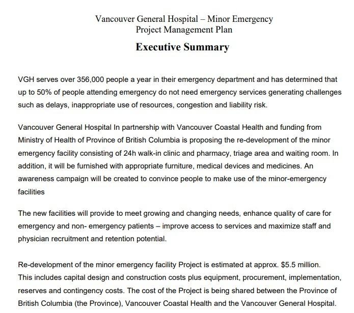 Vancouver General Hospital - Minor Emergency